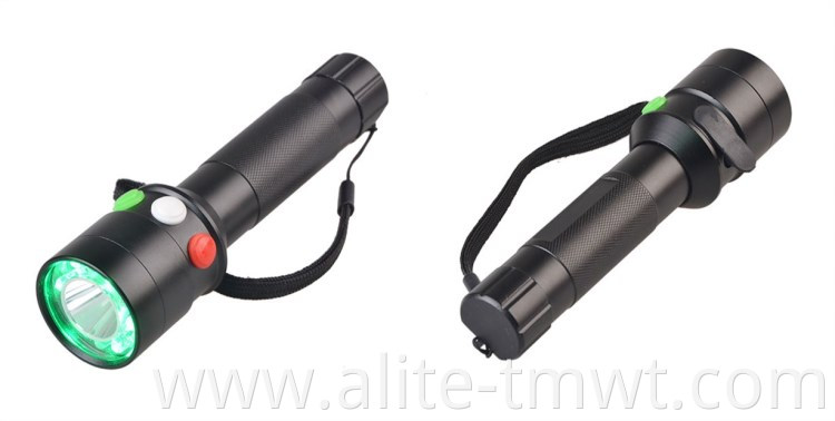 High Quality Multifunctional 3 Color Green Red White Railway Signal Flashlight
